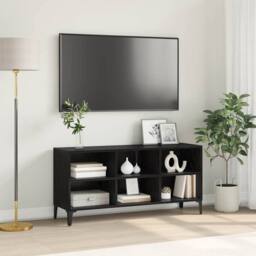 Berkfield Home Black Oak TV Stand Black Oak Particle board Standard - thumbnail 2