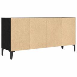 Berkfield Home Black Oak TV Stand Black Oak Particle board Standard - thumbnail 7