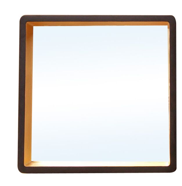 Orsina Trosa Large Black Wall Mirror with Gold Edge - image 1