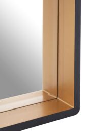 Orsina Trosa Large Black Wall Mirror with Gold Edge - thumbnail 5
