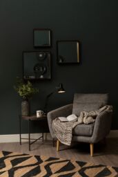 Orsina Trosa Large Black Wall Mirror with Gold Edge - thumbnail 3
