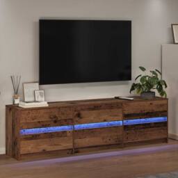 Berkfield Home TV Cabinet Other Old wood Engineered wood & Particle board in Brown - thumbnail 5