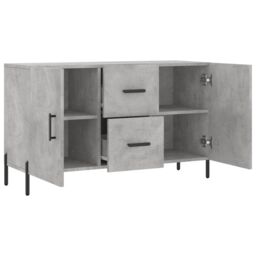 Berkfield Home Sideboard Concrete Grey 100x36x60 cm Engineered Wood - Size: 100 x 36 x 60 cm - thumbnail 5
