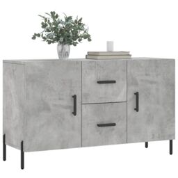 Berkfield Home Sideboard Concrete Grey 100x36x60 cm Engineered Wood - Size: 100 x 36 x 60 cm - thumbnail 3