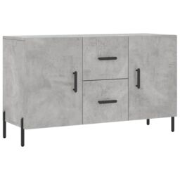Berkfield Home Sideboard Concrete Grey 100x36x60 cm Engineered Wood - Size: 100 x 36 x 60 cm - thumbnail 2