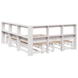 Berkfield Home Decorative Bookcase Bed without Mattress White 150x200cm Solid Wo - Size: 150x200 cm - thumbnail 7