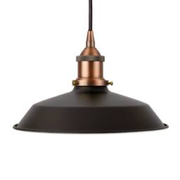 SE Home Matt Black Small Trinity Metal Pendant Light - Matt Antique Brass - thumbnail 1