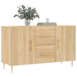 Berkfield Home Sideboard Sonoma Oak 100x36x60 cm Engineered Wood in Brown - Size: 100 x 36 x 60 cm - thumbnail 3
