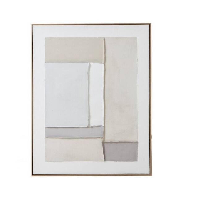 Lemon Pavilion Furniture and Decor Contempo Beta Framed Painting on Canvas - L3 x W75 x H95 cm - Brown - image 1
