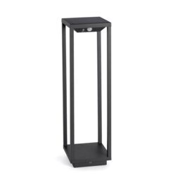 Netlighting Saura LED Outdoor Bollard Light Dark Grey Solar Powered with PIRSensor IP54