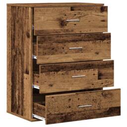 Berkfield Home Sideboard with Drawer with Storage Old wood Engineered wood in Brown - thumbnail 5