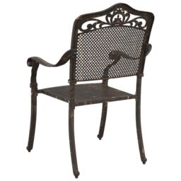 Berkfield Home Garden Chairs 2 pcs Bronze Cast Aluminium - thumbnail 6