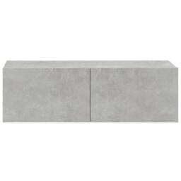 Berkfield Home 4 Piece TV Cabinet Set Concrete Grey Engineered Wood - thumbnail 6