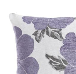 Luxury Living Poppy Chenille Cushions Set of 4 - Luxurious Floral Design, Thick Jacquard Fabric, Easy-Care with Wide Zip - Size: 45 cm x 45 cm - thumbnail 3