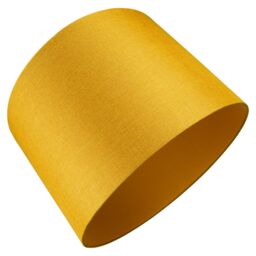 Happy Homewares Contemporary & Sleek Linen Fabric Lampshade in Mustard - Size: 12 inches - thumbnail 4