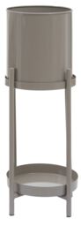 Orsina Two Tier Plant Stand, Versatile Display Garden Flower Stand, Lightweight Garden Plant Pot Stand in Grey - thumbnail 1