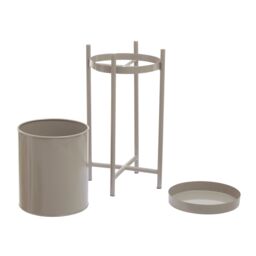 Orsina Two Tier Plant Stand, Versatile Display Garden Flower Stand, Lightweight Garden Plant Pot Stand in Grey - thumbnail 3