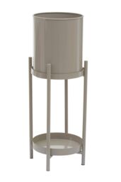 Orsina Two Tier Plant Stand, Versatile Display Garden Flower Stand, Lightweight Garden Plant Pot Stand in Grey - thumbnail 2