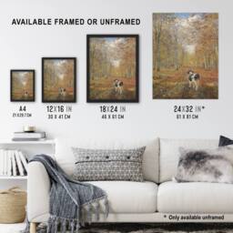 "Artery8 Theodor Philipsen Calf on A Road in Dyrehaven Wall Art Print - Size: W12"" x H16""" - thumbnail 3