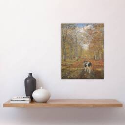 "Artery8 Theodor Philipsen Calf on A Road in Dyrehaven Wall Art Print - Size: W12"" x H16""" - thumbnail 4