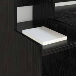 Berkfield Home Modern Desk with Desk Lamps with Shelf with Storage Black oak Eng - thumbnail 5