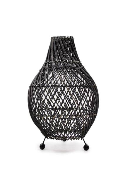 KDMD Rattan Table Lamps - Black - image 1