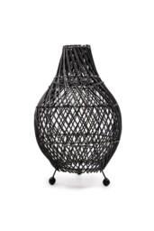 KDMD Rattan Table Lamps - Black - thumbnail 1