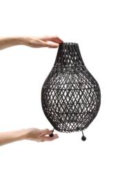 KDMD Rattan Table Lamps - Black - thumbnail 4