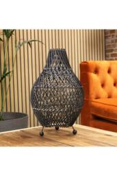 KDMD Rattan Table Lamps - Black - thumbnail 2