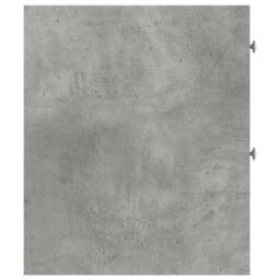 Berkfield Home Narrow Bathroom Cupboard with Wheels Concrete Grey Engineered Wood - thumbnail 5