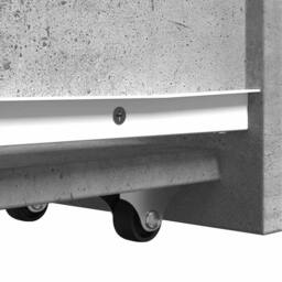 Berkfield Home Narrow Bathroom Cupboard with Wheels Concrete Grey Engineered Wood - thumbnail 8