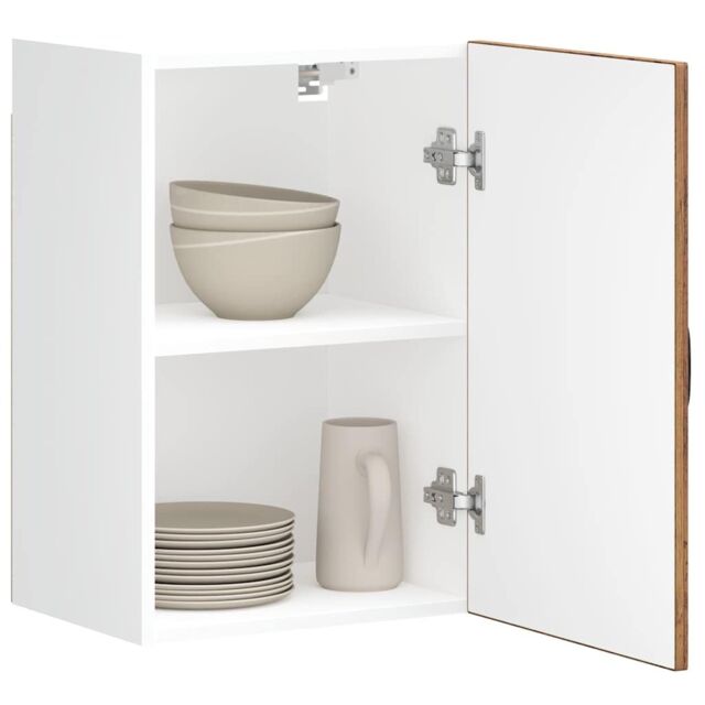 Berkfield Home Kitchen Wall Cabinet Kalmar Old Wood Engineered Wood in Brown - image 1