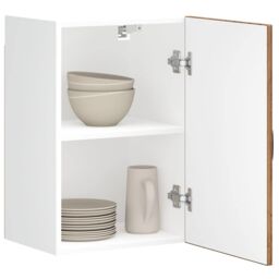 Berkfield Home Kitchen Wall Cabinet Kalmar Old Wood Engineered Wood in Brown - thumbnail 1