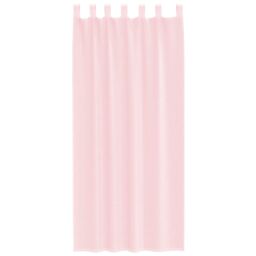 Berkfield Home Voile Curtains with Loops 2 pcs Light Pink 140x225 cm - thumbnail 4