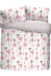 Bedlam 'Ballet Dancer' Kids Duvet Cover Set in Pink - Size: Double - thumbnail 5