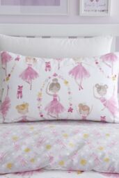 Bedlam 'Ballet Dancer' Kids Duvet Cover Set in Pink - Size: Double - thumbnail 2
