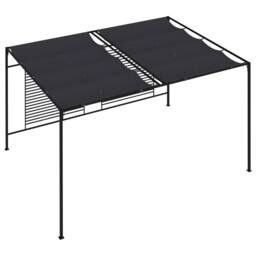 Berkfield Home Gazebo with Retractable Roof 4x3x2.3 m Anthracite 180 g/m ² in Black - thumbnail 5