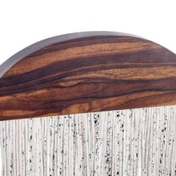 Wyld and Coco Poplar Wood Cotton Tassels Wall Hanging 37 x 4 x 92 cm in Brown - thumbnail 5