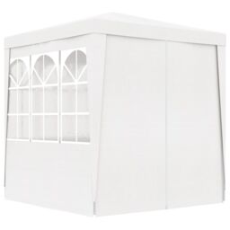 Berkfield Home Professional Party Tent with Side Walls 2.5x2.5 m White 90 g/m ² - thumbnail 4