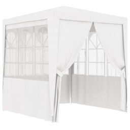 Berkfield Home Professional Party Tent with Side Walls 2.5x2.5 m White 90 g/m ² - thumbnail 1