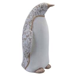 VFM e-Store Christmas Penguin Decoration 38cm x 24cm White X 1 - Size: 38 cm x 24 cm - thumbnail 1
