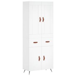 Berkfield Home Highboard White 69.5x34x180 cm Engineered Wood - thumbnail 2