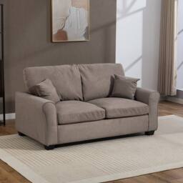 Artemis Home Lewiston Fabric Pull Out Sofabed in Brown - Size: 3 Seater - thumbnail 2