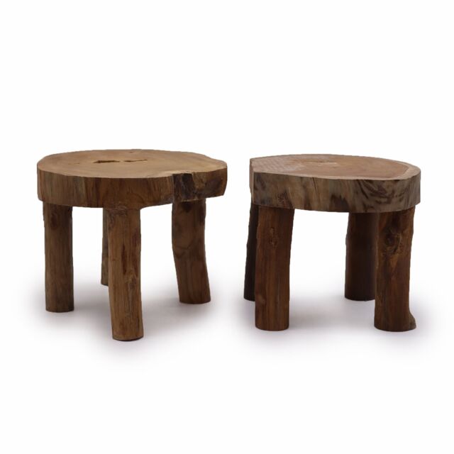 KDMD Higher Teak Pad Display - 27x20cm - (Set of 2) in Brown - Size: 27x20 cm - image 1