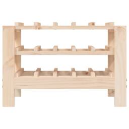 Berkfield Home Wine Rack 61.5x30x42 cm Solid Wood Pine in Natural - thumbnail 4