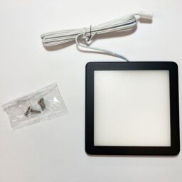 Loops 6x MATT BLACK Ultra-Slim Square Under Cabinet Kitchen Light & Driver Kit - Natural White Diffused LED - thumbnail 5