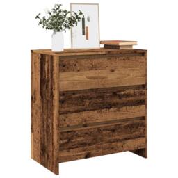 Berkfield Home Sideboard Old Wood 70x41x75 cm Engineered Wood in Brown - Size: 70 x 41 x 75 cm - thumbnail 2