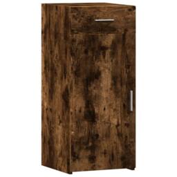 Berkfield Home Sideboard Smoked Oak 40x42.5x93 cm Engineered Wood in Brown - thumbnail 1