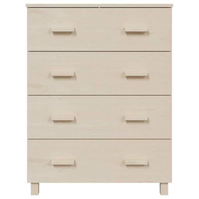 Berkfield Home Sideboard HAMAR Honey Brown 79x40x103.5 cm Solid Wood Pine in Light Beige - image 1