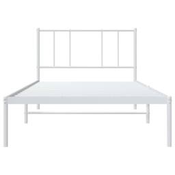 Berkfield Home Metal Bed Frame with Headboard White 80x200 cm - thumbnail 6